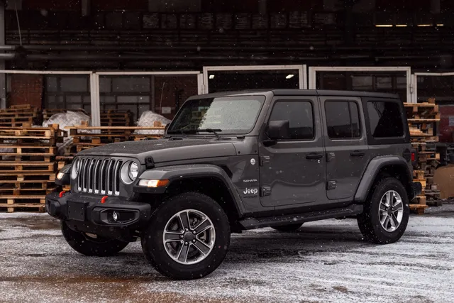 A black Jeep Wrangler Unlimited