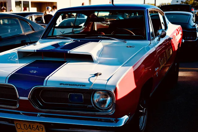 A classic Plymouth muscle car
