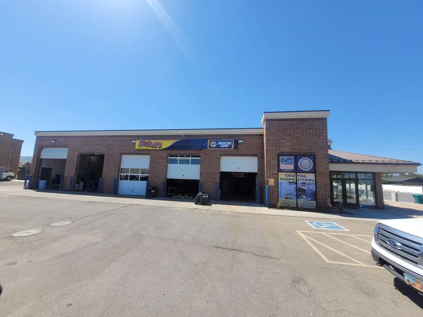 The McNeil's Auto Care shop in Riverton, service bays open beneath the NAPA AutoCare sign
